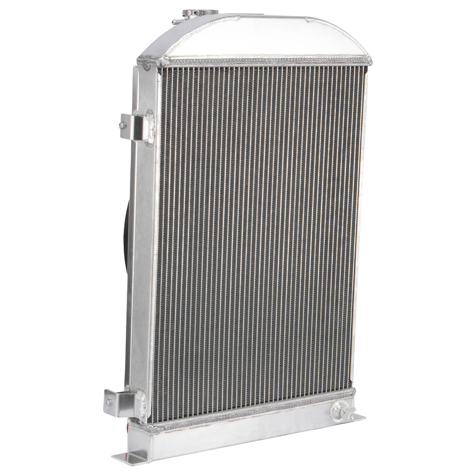 ASI Performance 3 Row Aluminum Radiator Shroud Fan Fit 1930 1931 Ford Model A Base Flathead V8