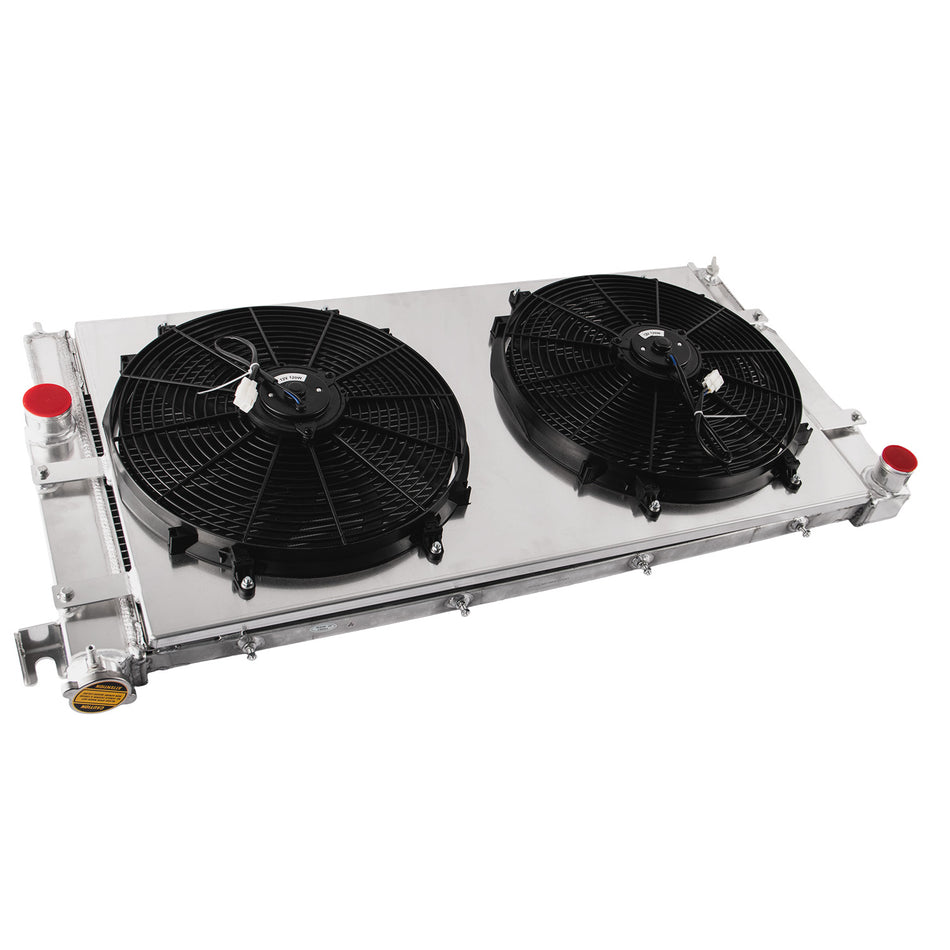 ASI Performance Aluminum Radiator with Shroud Fan fit 1994-2002 Dodge Ram 2500 3500 5.9L L6 Diesel