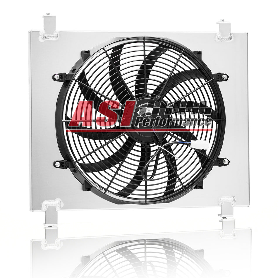 ASI Performance Aluminum Shroud + 16'' Fan Fit 1932 Ford Model BB 3.3L l4 Gas Chevy Engine