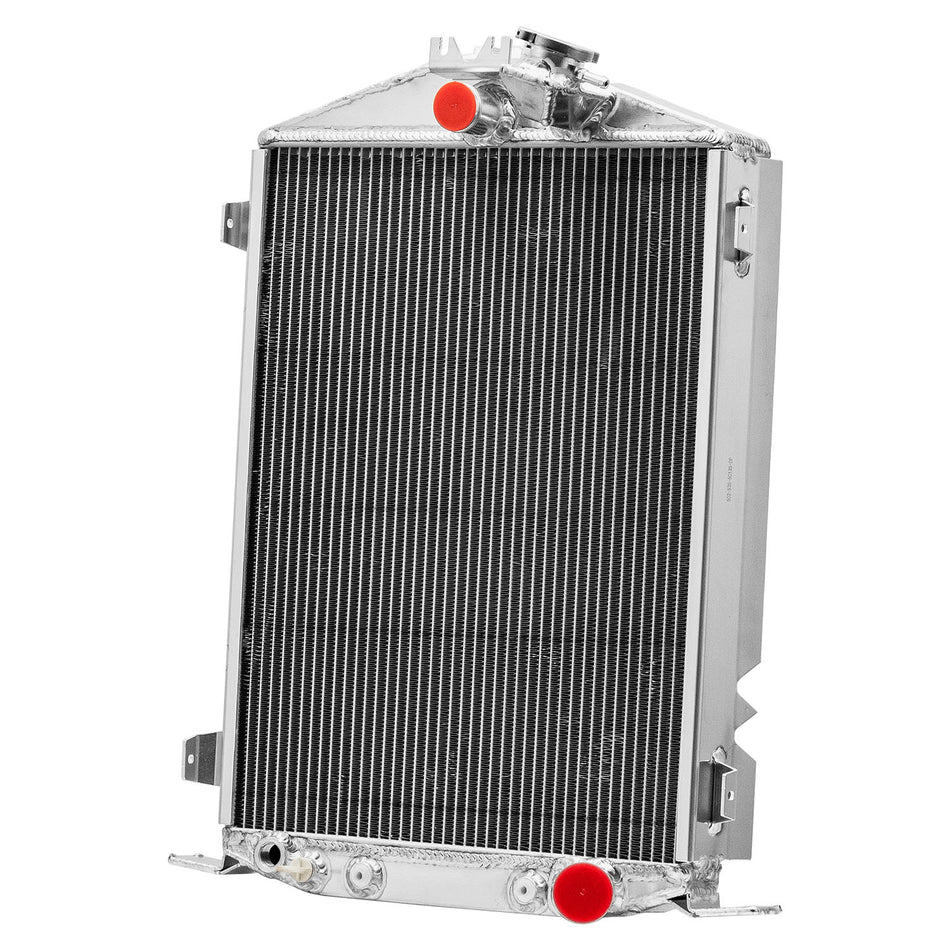 ASI Performance 3 Row Aluminum Radiator For 1932 Ford Street Rod Hi-High Boy Chevy V8 Engine AT