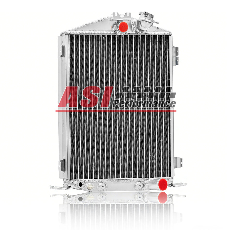 ASI Performance 3 Row Aluminum Radiator For 1932 Ford Street Rod Hi-High Boy Chevy V8 Engine AT