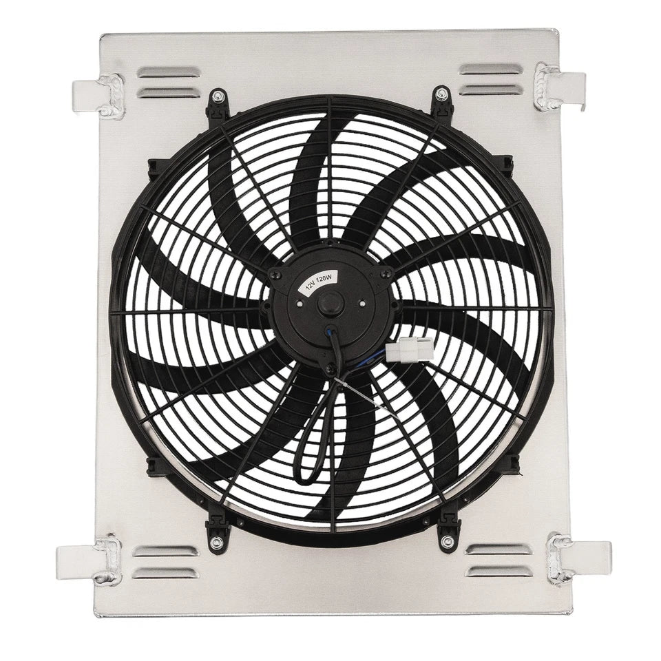 Fan Radiator 320cl ASI Performance Aluminum Radiator Shroud Fan For 1932 Ford Hi Boy Grill ...