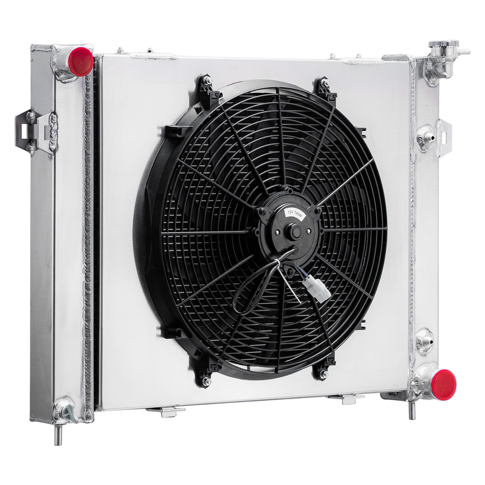 ASI Performance Aluminum Radiator+Shroud Fan For 1993-1997 Jeep Grand Cherokee 5.2L V8