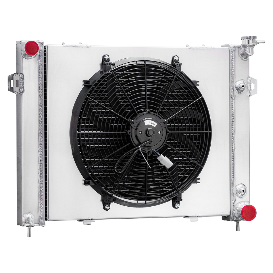 ASI Performance Aluminum Radiator+Shroud Fan For 1993-1997 Jeep Grand Cherokee 5.2L V8