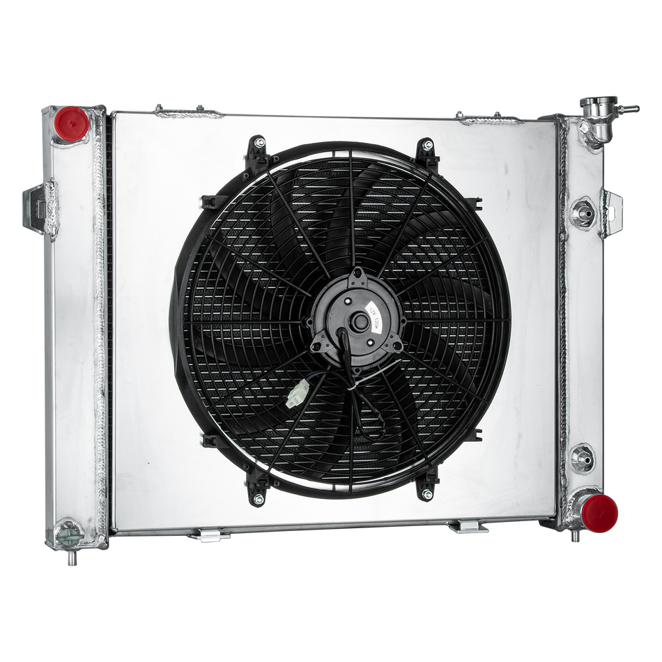 ASI Performance 3Row Aluminum Radiator Shroud Fan Fit 1993-97 1995 Jeep Grand Cherokee 5.2L V8