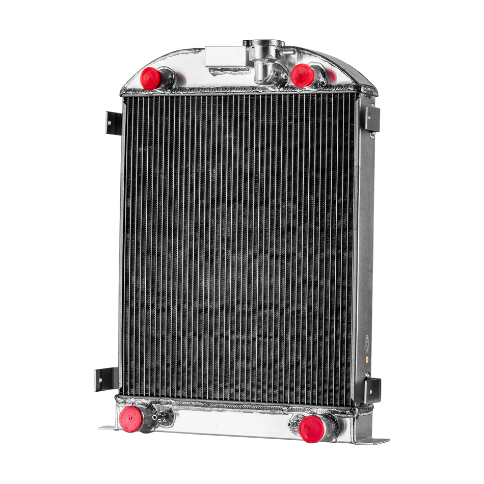 ASI Performance 4-Row Aluminum Radiator For Ford Model A Model B 3.3L Gas Engine 1930-1932