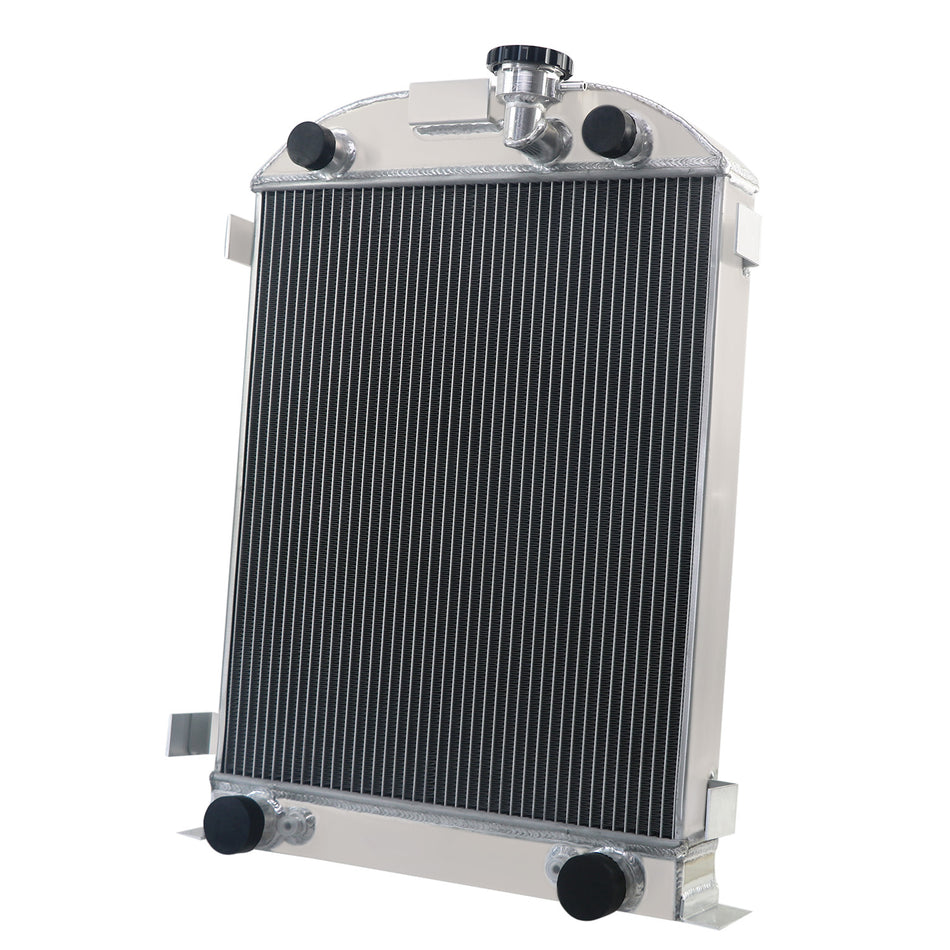 ASI Performance 4 ROWS RADIATOR FOR 1939 1940 FORD FLATHEAD ENGINE V8 STOCK HEIGHT 62MM CORE