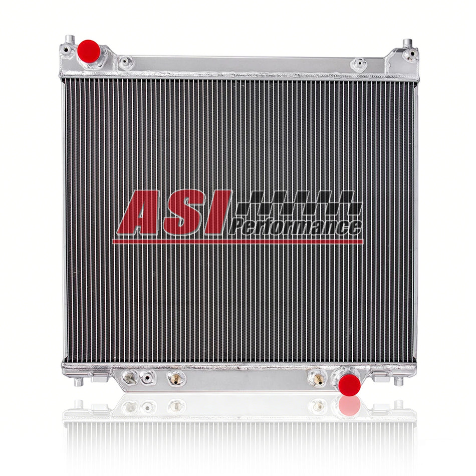 ASI Performance 2 Row Aluminum Radiator For 1995 1996-1997 Ford F250 F350 Super Duty 7.3L Diesel