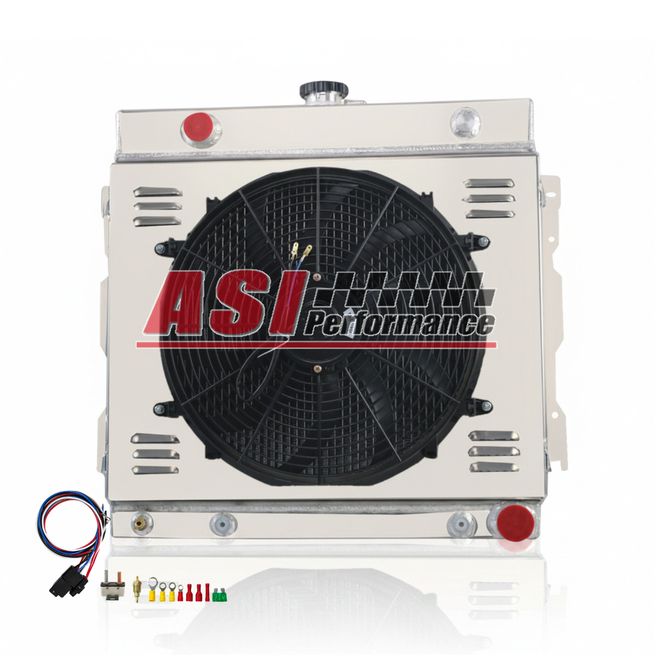 ASI Performance 3 Row Radiator Shroud Fan For 1970-1979 Dodge Charger Challenger 5.2L 5.9L V8