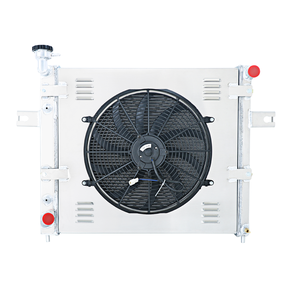 ASI Performance 3ROW Aluminum Radiator+Shroud Fan+Relay Fits 1999-2004 JEEP Grand Cherokee 4.0L