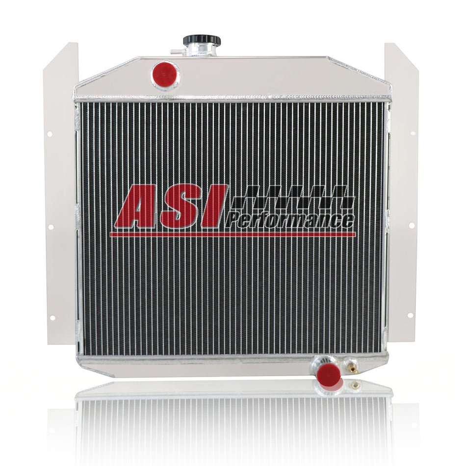 ASI Performance 3 Rows Aluminum Radiator For 1949-1952 Studebaker 2R Pickup Truck 2.8L 4.0L