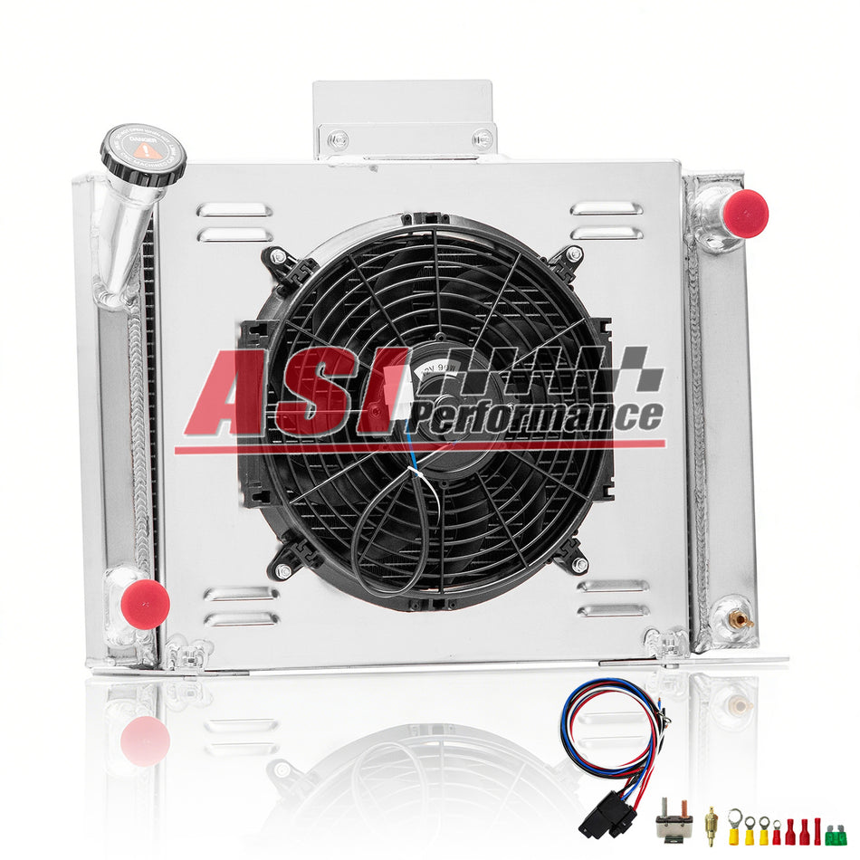 ASI Performance 3 Row Radiator Shroud Fan For 1983-1994 Ford Ranger Base Pickup V8 Engine 2.0L