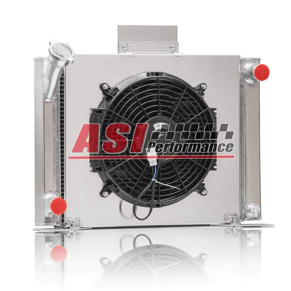 ASI Performance 3 Row Radiator Shroud Fan fit 83-94 85 Ford Ranger Compact Truck GM V8 Conversion