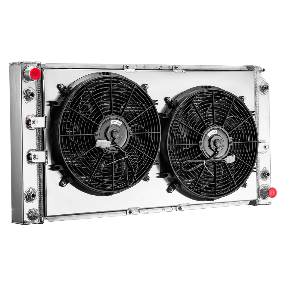 ASI Performance 4 Row Radiator Shroud Fan For 1994-96 Caprice Impala Roadmaster Fleetwood 5.7L
