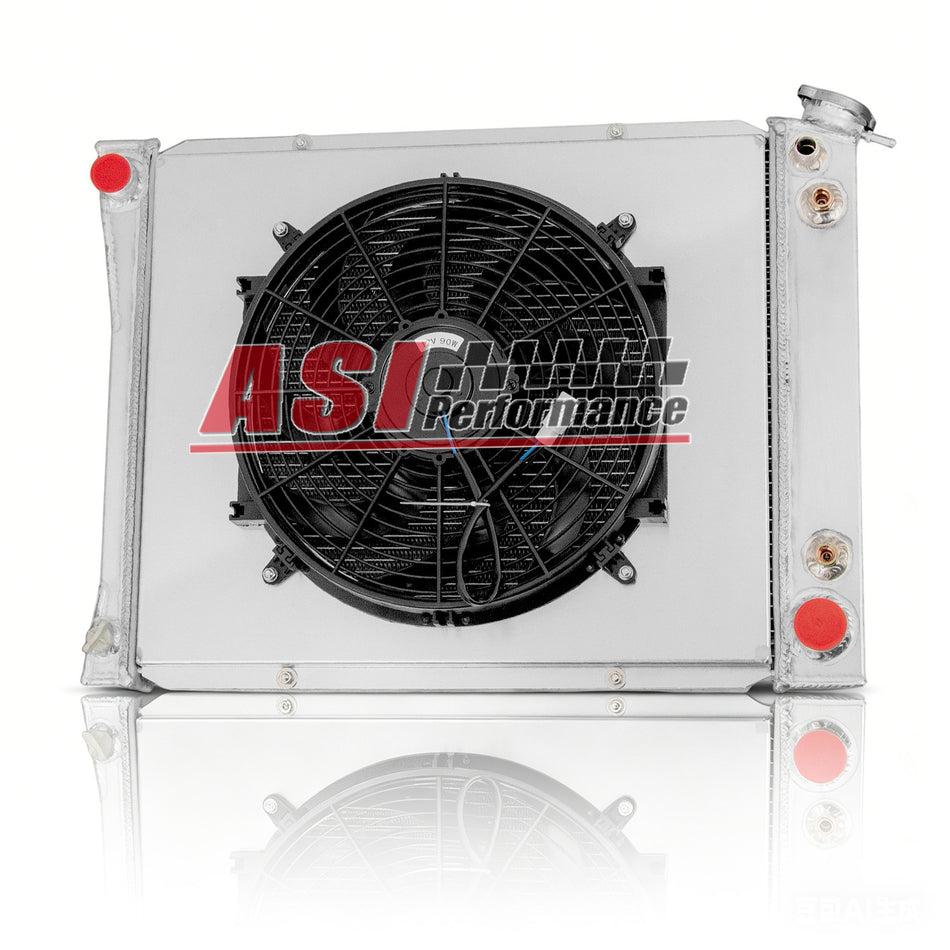 ASI Performance 3 Row Radiator Shroud Fan Fit 1985-93 GMC Chevy C/K/G/R 10 20 1500 2500 4.3L V6.
