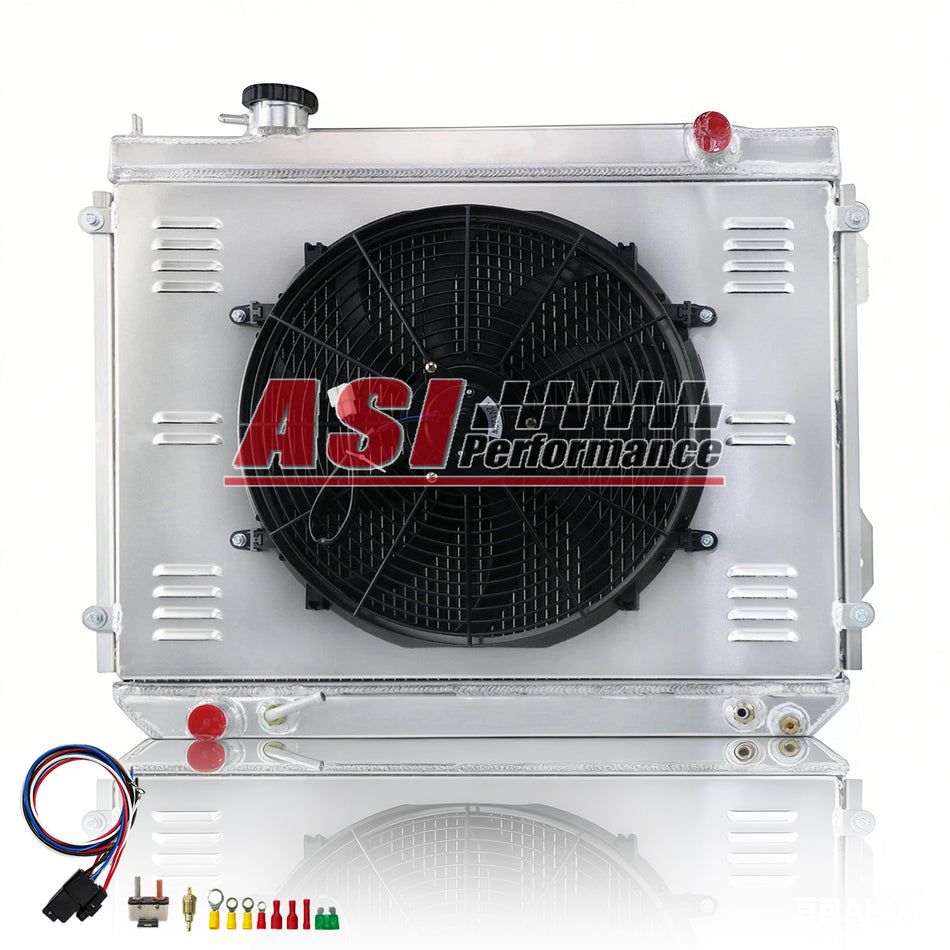 ASI Performance 3 Row Radiator Shroud Fan Fit 1995-2004 Toyota Tacoma 2.4L 2.7L L4 3.4L V6