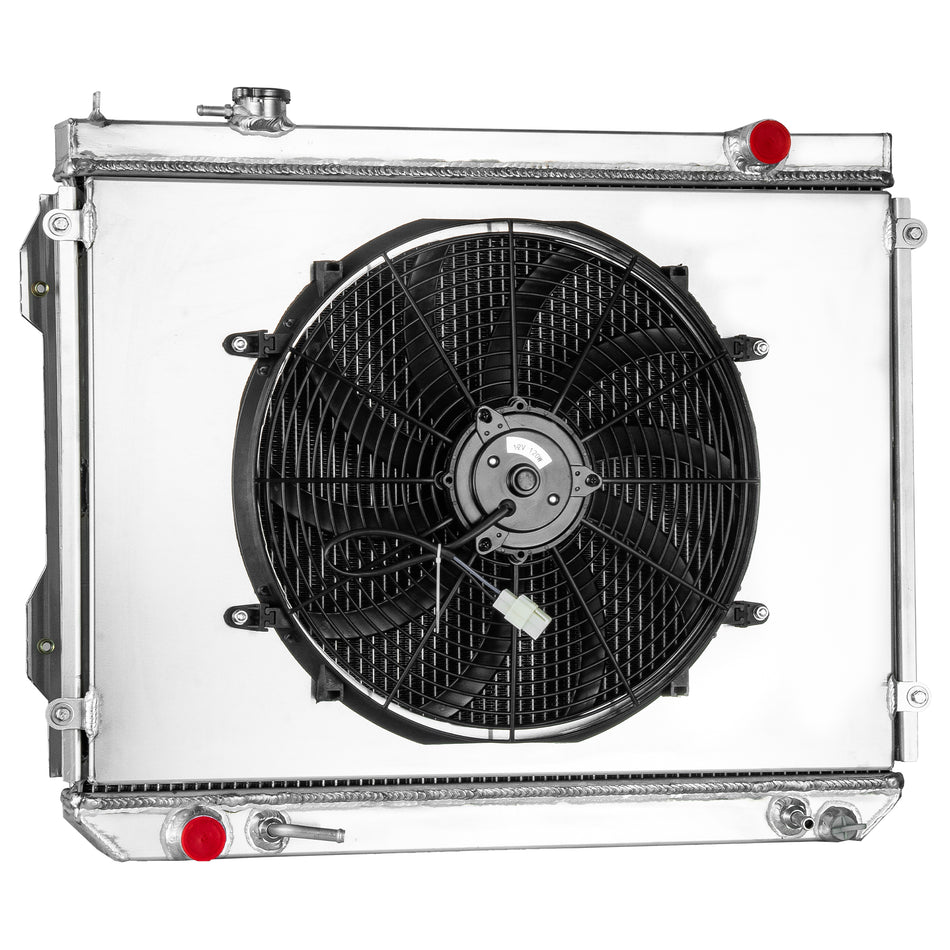 ASI Performance 3 ROW Radiator+Shroud Fan Fit 1995-2004 Toyota Tacoma 2.4L 2.7L L4 3.4L V6