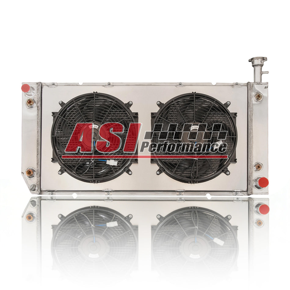 ASI Performance 3 Row Radiator Shroud Fan Fits 2004-2016 Chevrolet Express GMC Savana 2500 3500