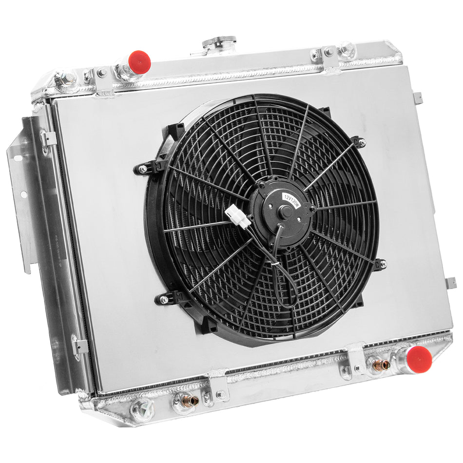 ASI Performance 3 Rows Radiator&Shroud Fan For 1984-2003 Dodge B1500 RAM 1500 2500 VAN 3.9L,5.9L