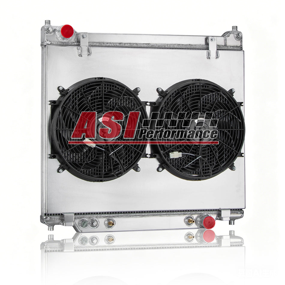 ASI Performance 3 Row Radiator Fan Shroud Fit 95 96 97 Ford F250 F350 F59 Super Duty 7.3L Diesel