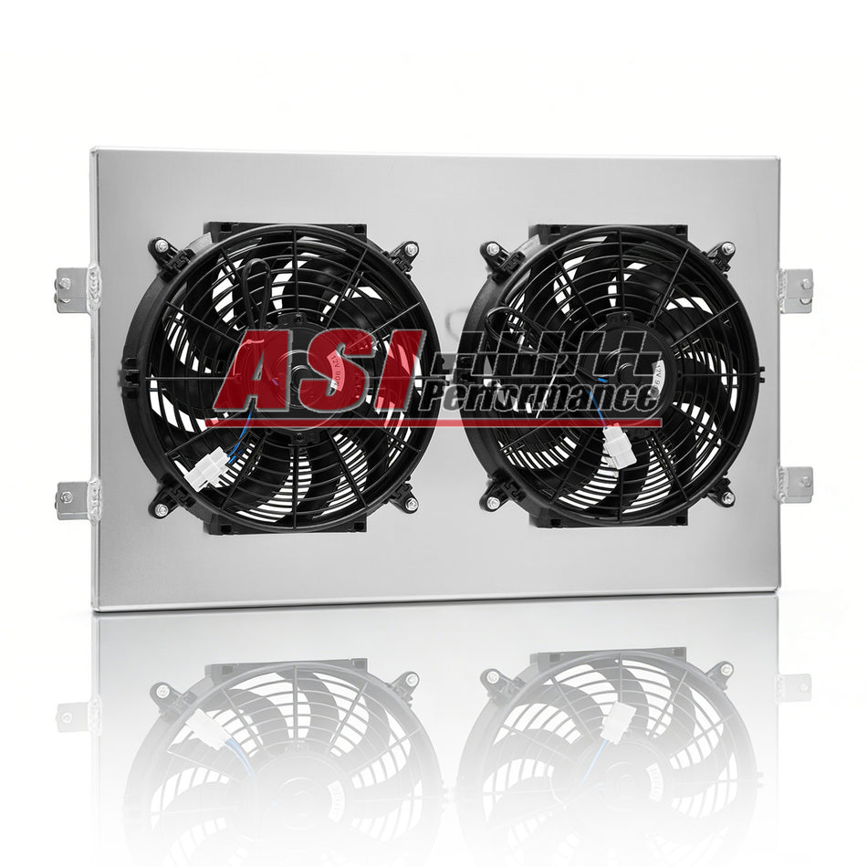 ASI Performance Aluminum Shroud+Fan+Relay For 1988-1997 Chevy GMC C/K 1500 2500 3500 4.3L 5.7L V8 P30 P3500