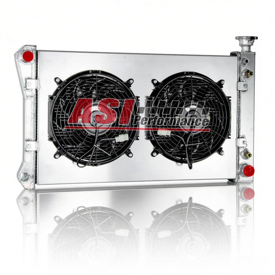 ASI Performance 3 Row Radiator Shroud Fan For 1988-1997 Chevy GMC C/K 1500 2500 3500 5.0L 5.7L V8