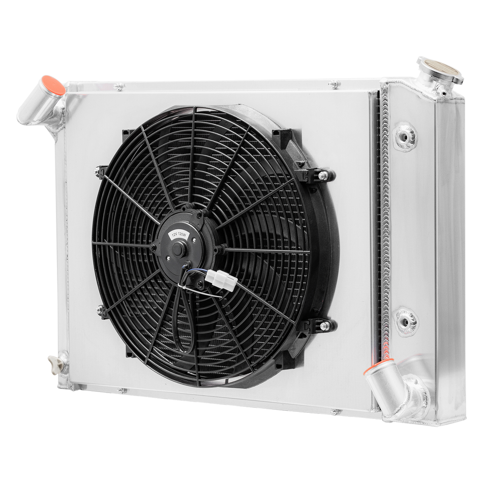 ASI Performance 4-Row Aluminum Radiator Shroud Fan For 1966-68 Chevy Corvette Big Block 7.0L&V8