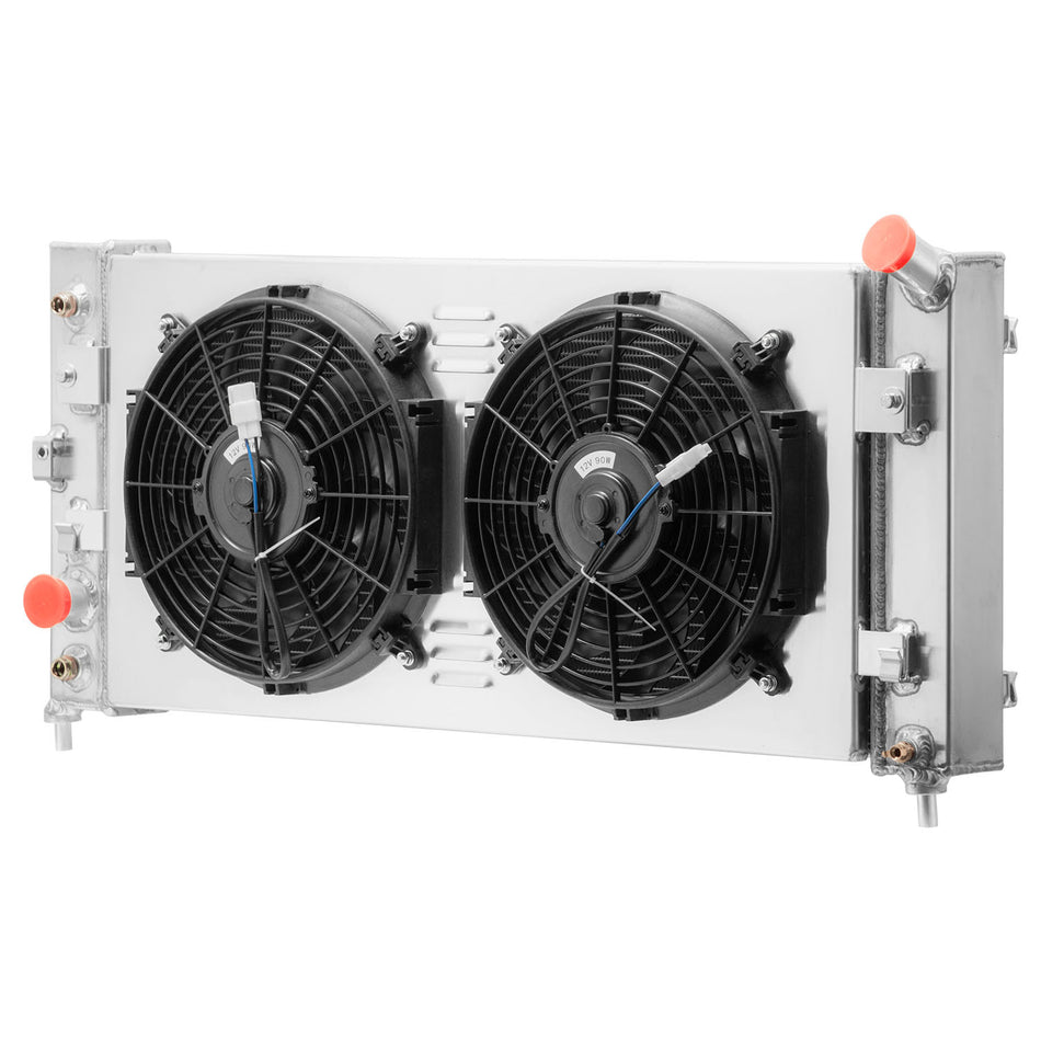 ASI Performance 3-Row Aluminum Radiator + Shroud Fan Fits 06-11 Chevy Impala 2006-07 Monte Carlo