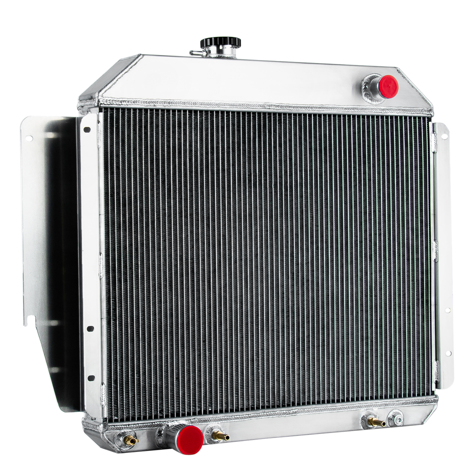 ASI Performance 4 Row Aluminum Radiator For 1979-91 Ford E100 E150 E250/E350 Econoline 5.0 5.8L