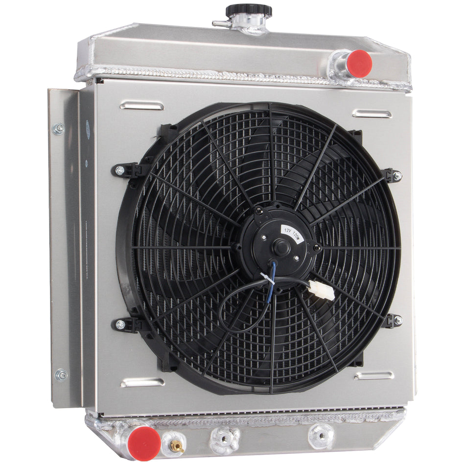 ASI Performance 3 Rows Radiator+Fan Shroud FOR 1954-1956 Ford Customline Club Country Sedan V8