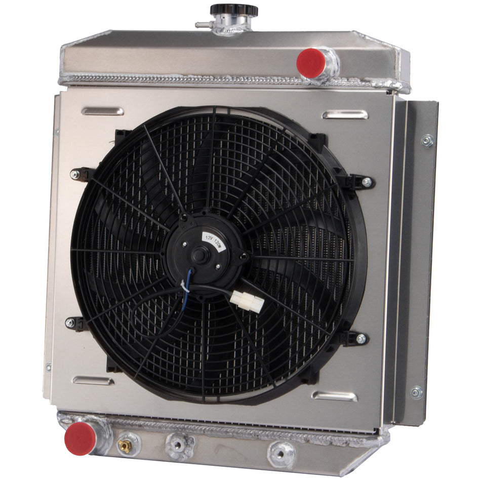 ASI Performance 3 Rows Radiator+Fan Shroud FOR 1954-1956 Ford Customline Club Country Sedan V8