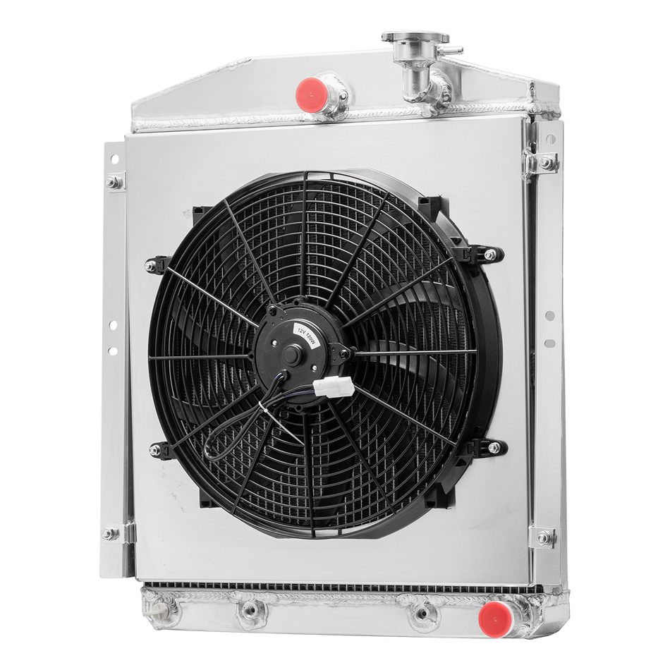 ASI Performance 4 Rows Radiator+Shroud Fan For 1948-1954 52 Chevrolet GMC Truck 3100 3600 L6 US