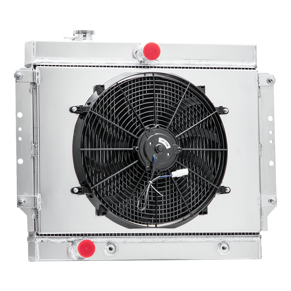 ASI Performance 4 Row Radiator+Shroud Fan For 1959 1960 Cadillac DeVille Eldorado 6.4L AT V8 Gas