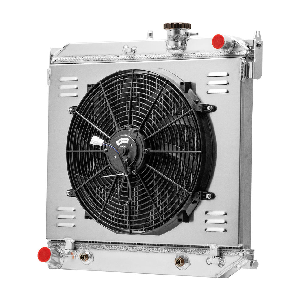 ASI Performance 2 Row Aluminum Radiator Fan Shroud For Chevy Colorado GMC Canyon 3.5L 2004-2012