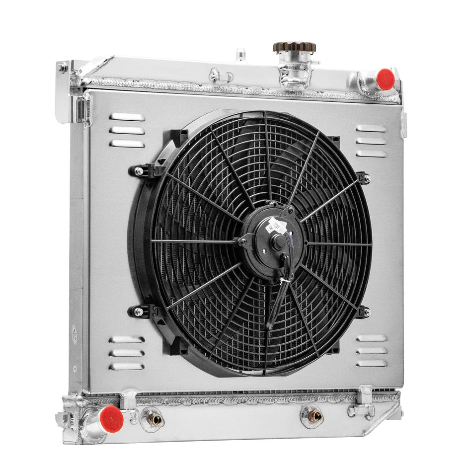 ASI Performance 2 Row Aluminum Radiator Fan Shroud For Chevy Colorado GMC Canyon 3.5L 2004-2012