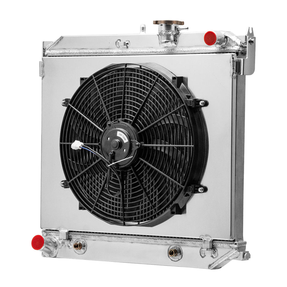 ASI Performance 2 Rows Radiator Shroud Fan For 2004-2012 Chevy Colorado GMC Canyon 2.8 2.9L 3.7L