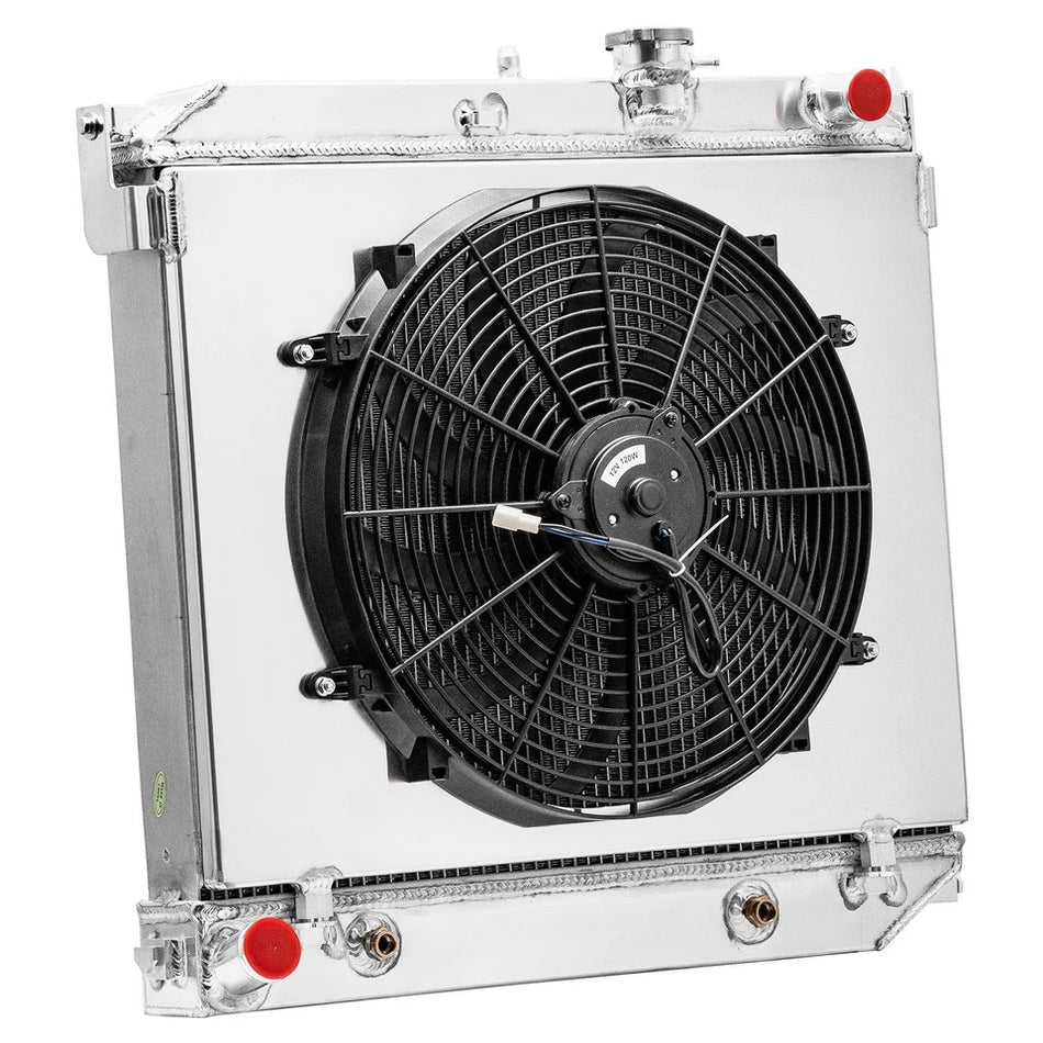 ASI Performance 3 ROWS Radiator+Shroud Fan For 04~12 Chevy Colorado GMC Canyon Isuzu i-280 i-350