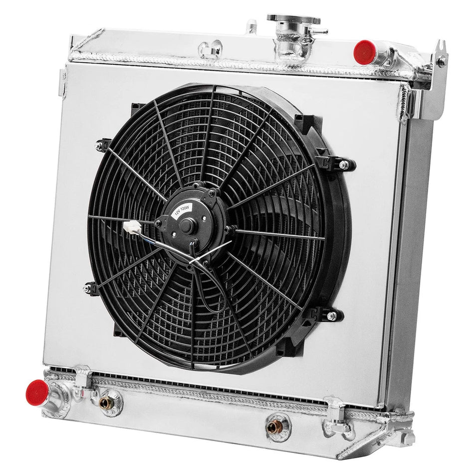 ASI Performance 3 ROWS Radiator+Shroud Fan For 04~12 Chevy Colorado GMC Canyon Isuzu i-280 i-350