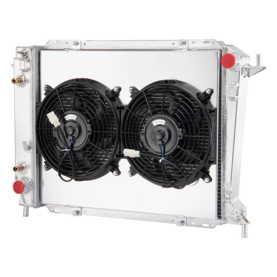ASI Performance 3 Row Radiator+Shroud+Fan Fits 1993-98 Ford Thunderbird Lincoln Mark VIII 4.6L.