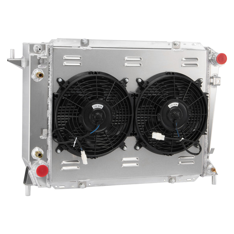 ASI Performance 4 Row Radiator+Shroud Fan For 1994-97 Ford Thunderbird 93-1998 Lincoln Mark VIII