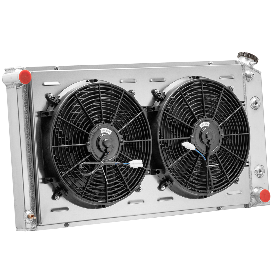 ASI Performance 4Row Radiator Shroud Fan Fit 77-92 Cadillac DeVille Fleetwoo/Bonneville US