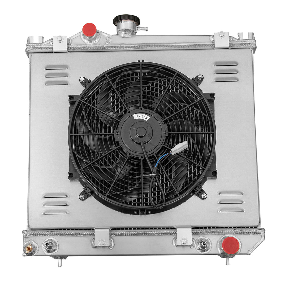 ASI Performance For 1987-1999 Dodge Dakota 2.2L 2.5L 3.9L 2-Row Aluminum Radiator Shroud Fan
