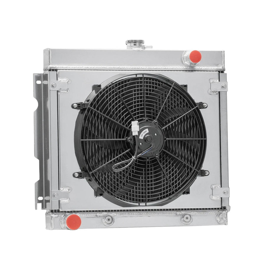 ASI Performance 4~Row Radiator Shroud+Fan For 70-72 Dodge Dart Plymouth Duster Valiant Big Block