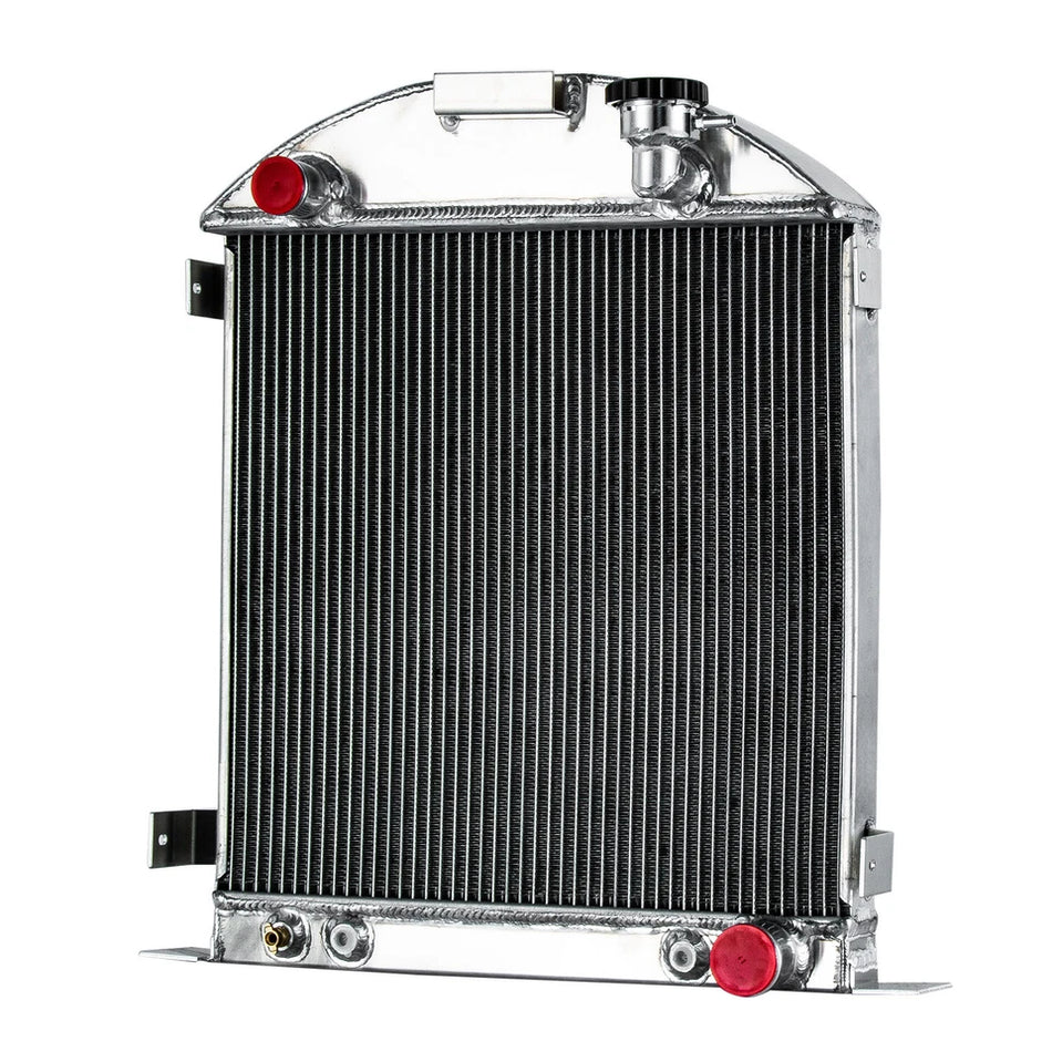 ASI Performance 4-Row Aluminum Radiator For 1928 1929 Ford Model-A Chevy Engine Configuration
