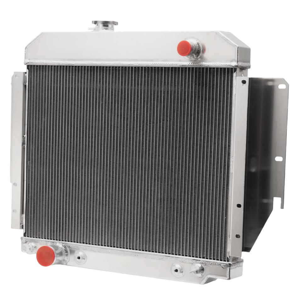 ASI Performance 4 Row Aluminum Radiator fit 1975-1991 Ford E-150 E-250 E-350 Econoline 5.8 5.0L.