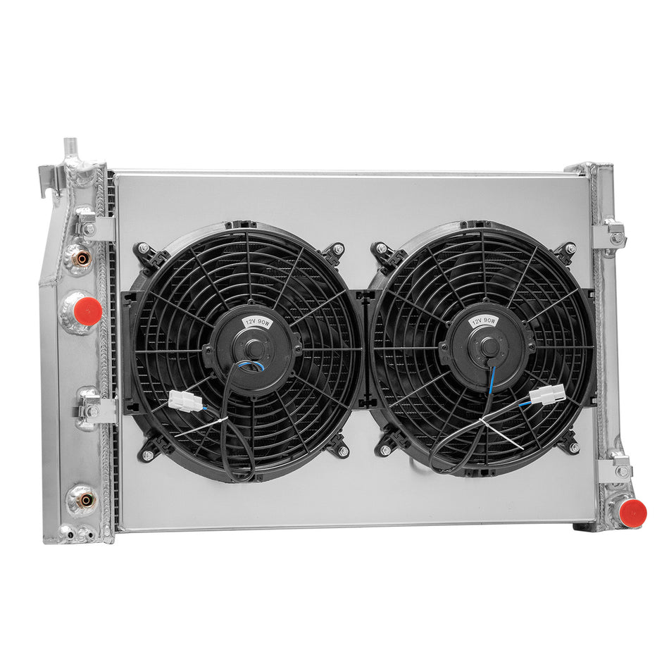 ASI Performance 4Row Aluminum Radiator+Shroud Fan For 1997-2004 Chevrolet Corvette 5.7L V8 AT
