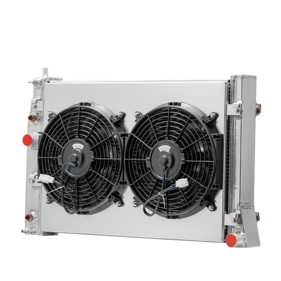 ASI Performance 4Row Aluminum Radiator+Shroud Fan For 1997-2004 Chevrolet Corvette 5.7L V8 AT