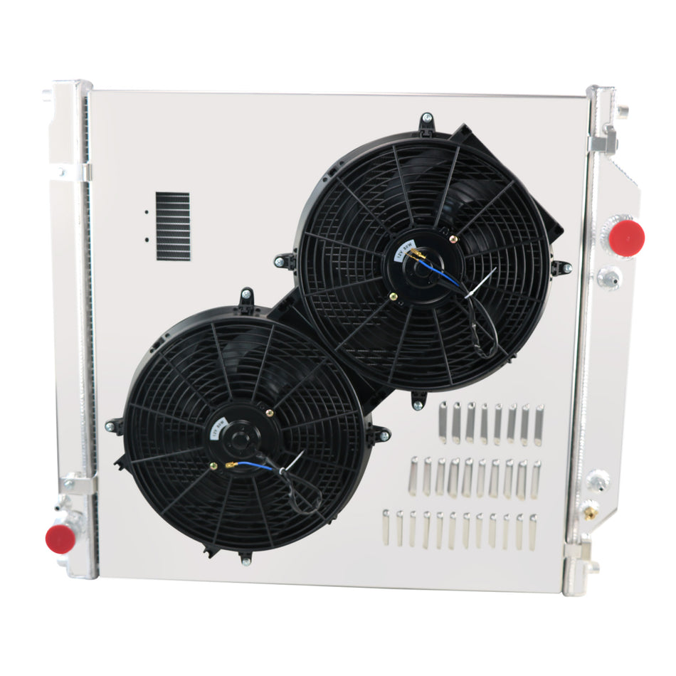 ASI Performance Radiator+Shroud Fan For 2003~2007 2004 Ford F250 F350 F-450 POWERSTROKE 6.0L
