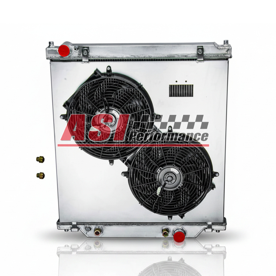 ASI Performance Radiator+Shroud Fan For 2003-2007 2005 Ford F250 F350 F450 Super Duty 6.0L
