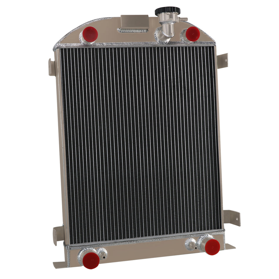 ASI Performance 3-Row Radiator Fit 1932~40 Ford Flathead Flat Head V8 Engine 22''x17 1/4''Core